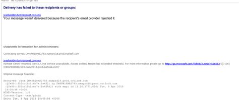 exceed365|tenant has exceeded threshold.